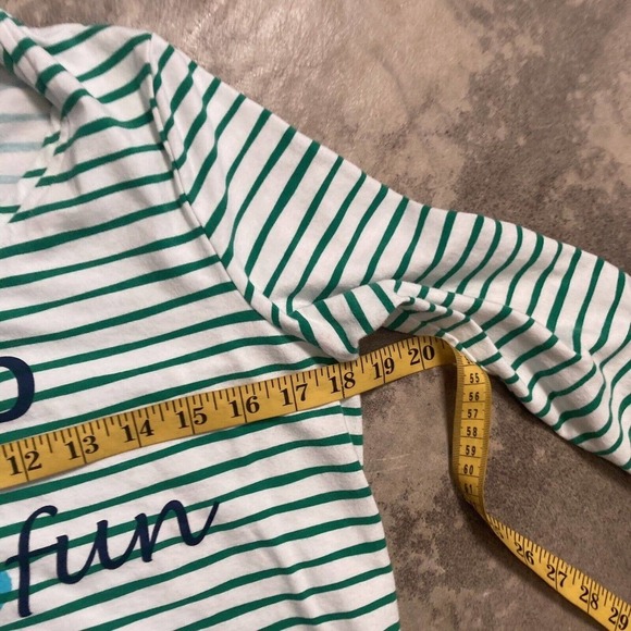 Zenergy by Chicos Shirt Womens‎ Size Medium Striped Sand Sun And Fun Tee - Picture 5 of 11